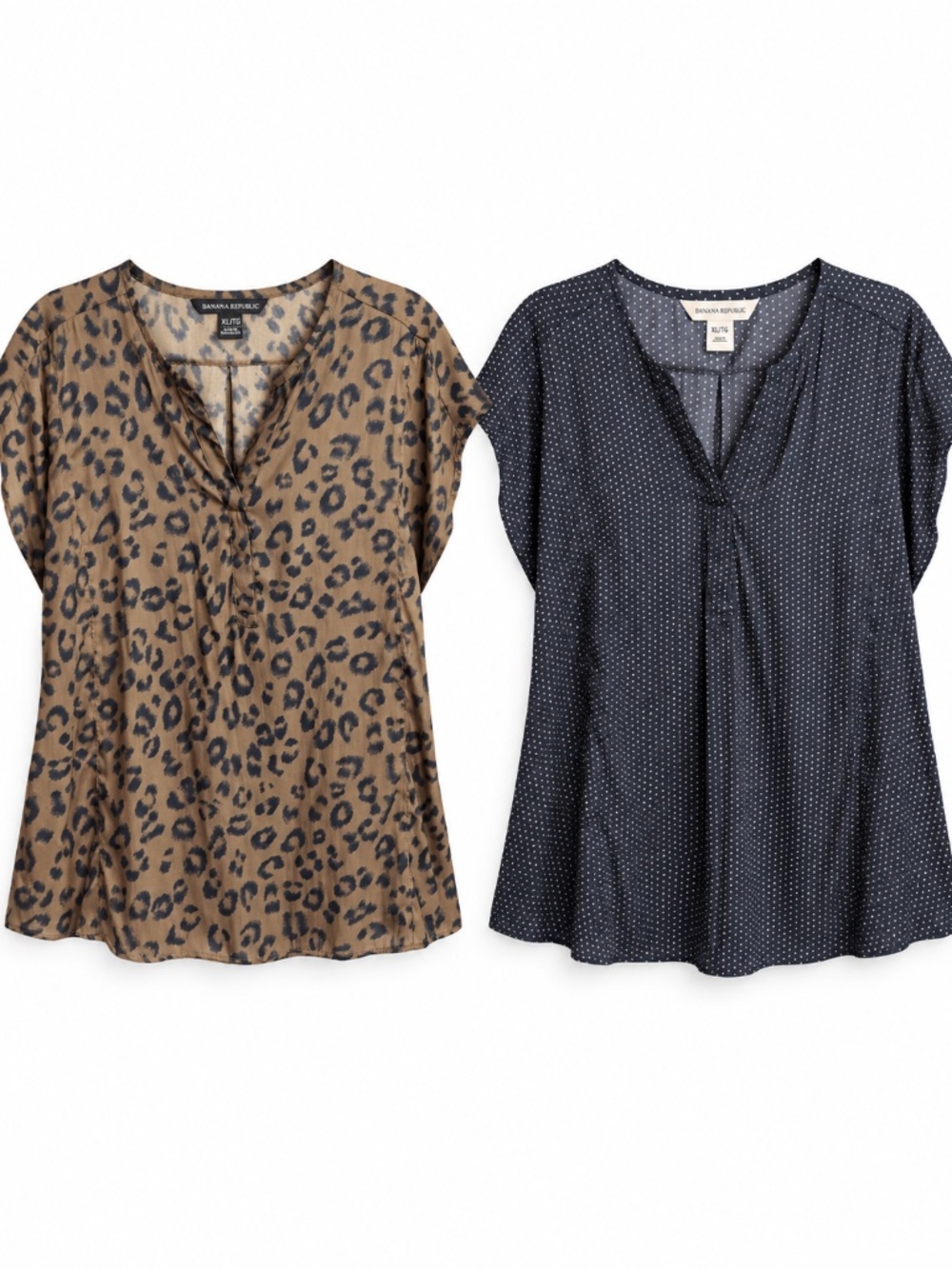 Banana Republic - Lot of 2 Silky Blouses - XL